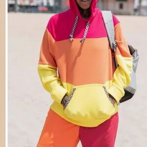 Faherty Multicolor Hoodie - Pink, Orange, Yellow